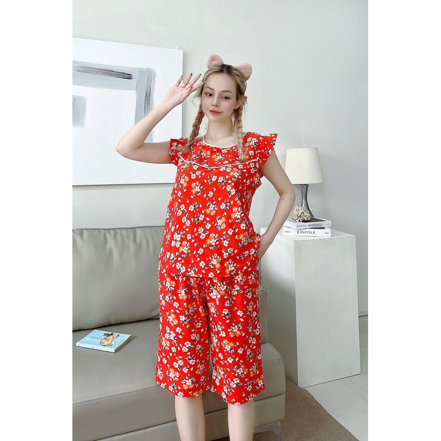 SET BỘ LỬNG LỤA HOA TO DÀNH CHO NỮ - DOL11