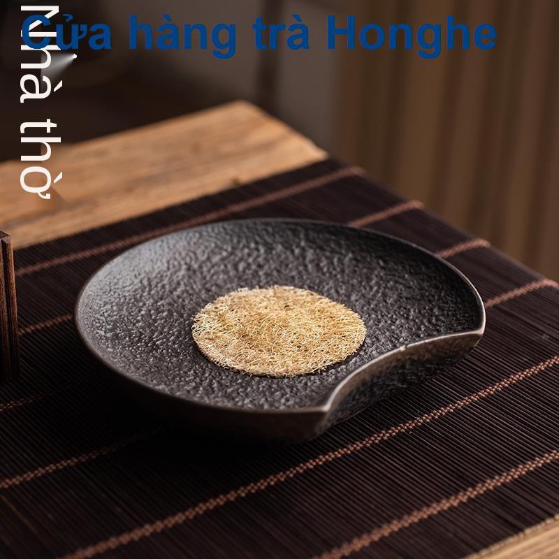 Bàn trà khô bằng đá, khay đựng ấm chén nhỏ, cát tím, thảm lót nồi, trữ nước phong cách Nhật Bản cổ điển Bộ Kung