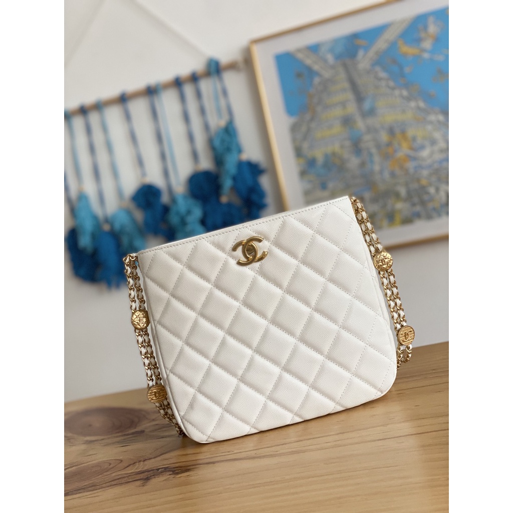 Túi đeo vai nữ da thật thời trang cao cấp 𝘾𝙝𝙖𝙣𝙚𝙡 𝘾𝙝𝙖𝙣n𝙚𝙡 CN phong cách trẻ trung, thời thượng