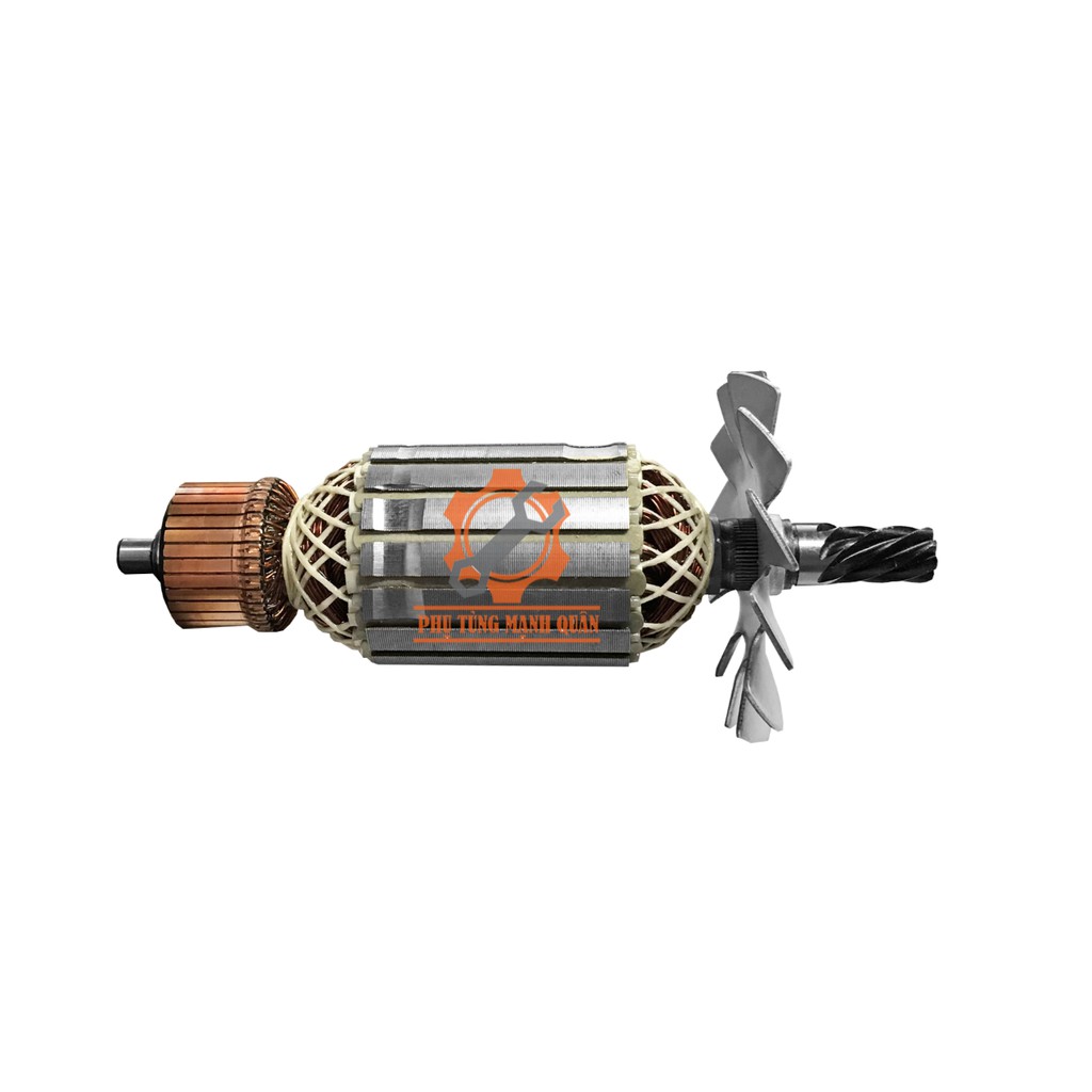 Rotor/ruột máy cắt sắt 2414 2414B tặng kèm chổi than tương ứng