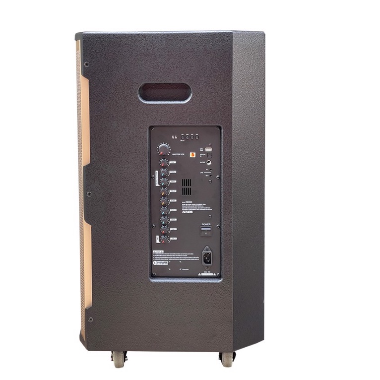 FREESHIP_Loa kéo acnos CB392G, loa gỗ 4 tấc hát hay, 2 Micro UHF