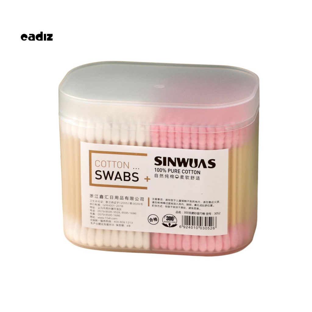 Hộp 1 Hộp 200 / 300 Tăm Bông Hai Đầu Chất Lượng Cao