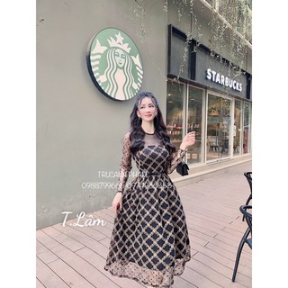 Đầm ren 2 lớp