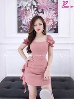 Đầm tay phồng siêu xinh