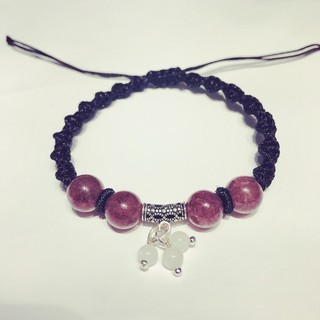 Vòng tay Rojte Dâu Tây mix moonstone S925