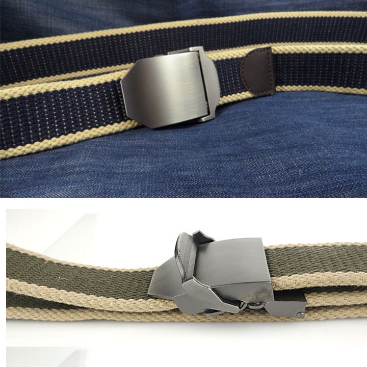 Thắt Lưng Nam Vải Dù ,Dây Nịt Nam Vải Dù Khóa Chống Ghỉ Siêu Bền Thời Trang