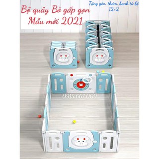 Bộ quây cũi nhựa Tặng bóng, thảm, giỏ ( GIAO 2H HCM) 💘