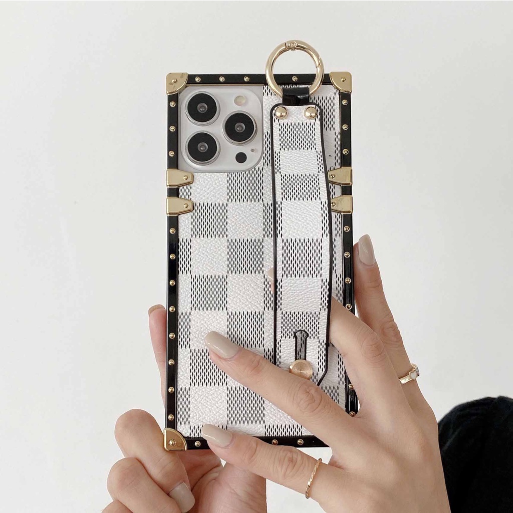 Ốp Điện Thoại Bằng Da Có Dây Vòng Tay Cho iPhone 13promax 12 11 xsmax xr xs 7P