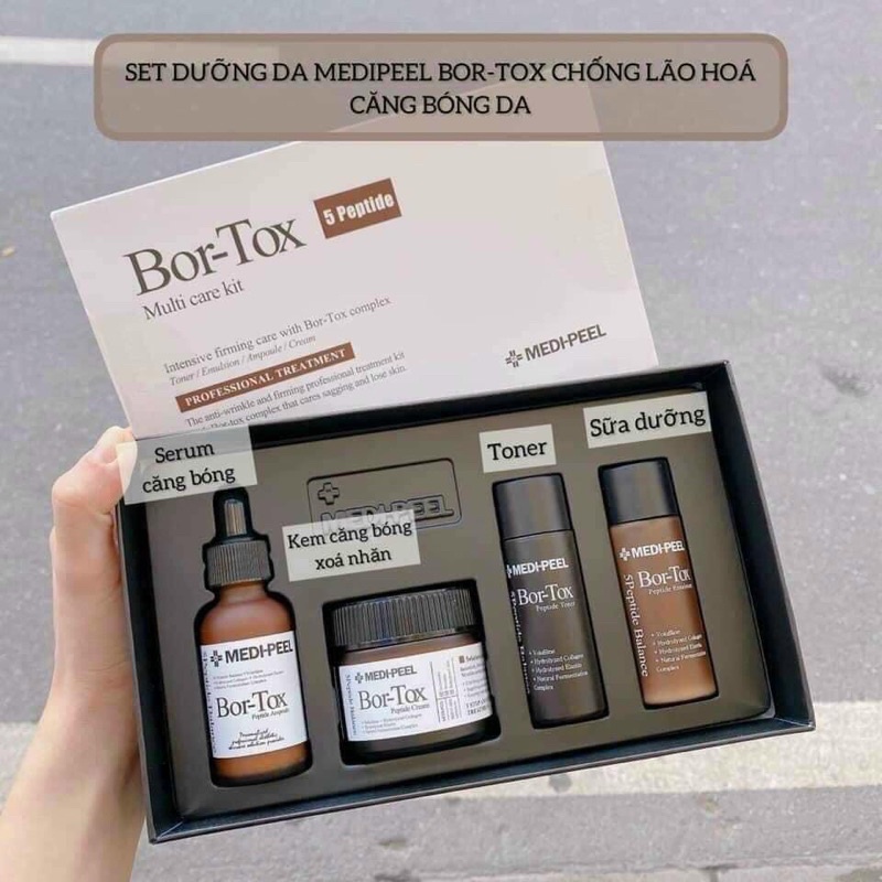 SET DƯỠNG DA MEDIPEEL BOR-TOX NGĂN NGỪA LÃO HOÁ CĂNG BÓNG DA