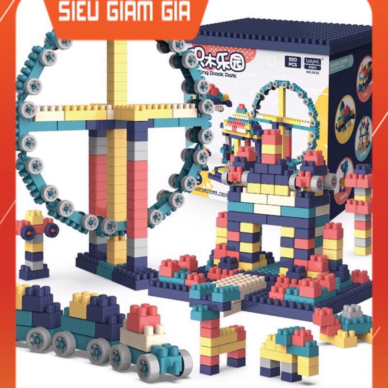 Bộ LeGo 520 chi tiết dành cho bé, thoả sức sáng tạo