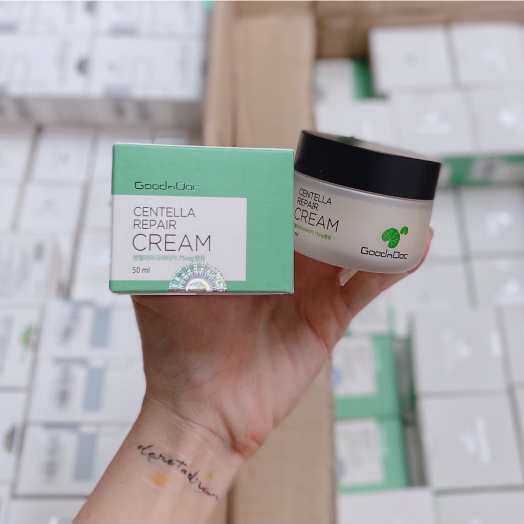 Kem dưỡng rau má Goodndoc Centella Repair Cream 50ml