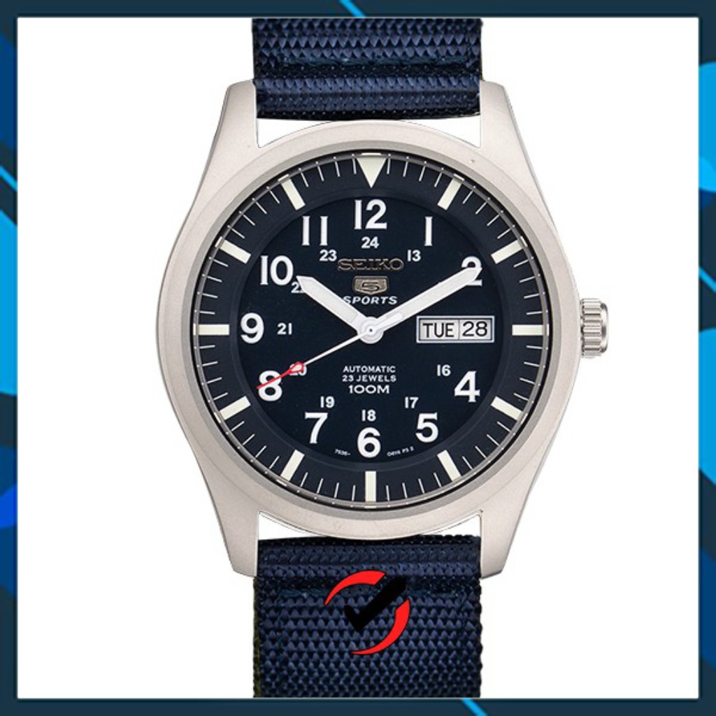 Đồng Hồ Cơ Nam Seiko 5 Quân Đội Cao Cấp Đủ 3 Màu Automatic SKQD02XA