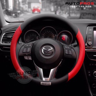 Bọc vô lăng Sparco SPC1113RS (Đen đỏ)