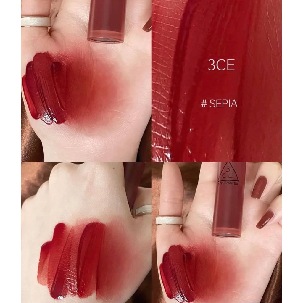 son 3CE blur water tint mã màu đỏ nâu gạch (sepia)