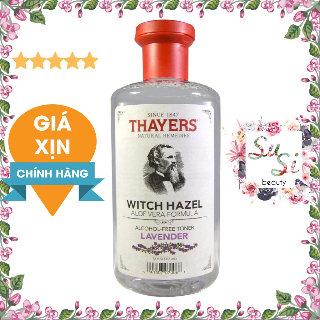 Nước hoa hồng không cồn Thayer hương Lavender - Toner Thayers Lavender 355ml