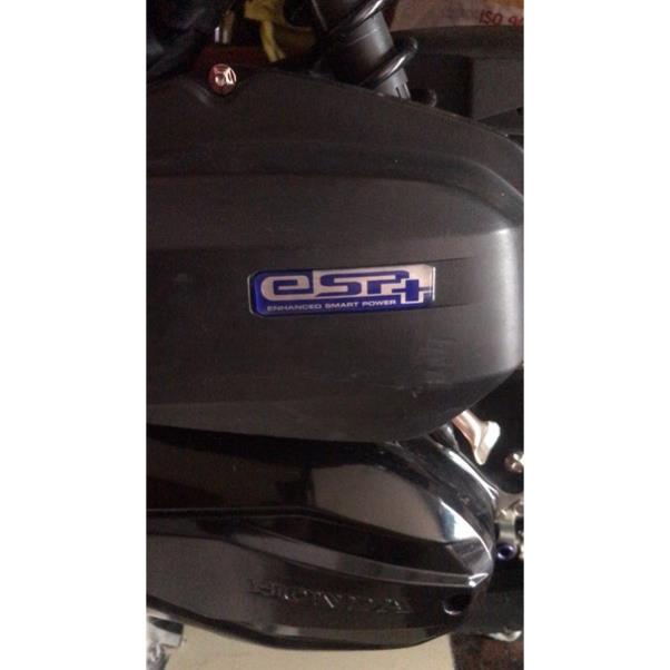 Tem Nổi ESP+, ESP Plus Chính Hãng Honda - Tem ESP Dán Pô E, Bầu Gió, Decal Chữ ESP+