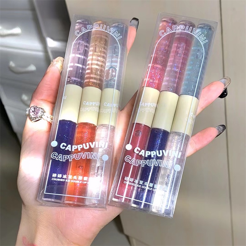 Abpopa CAPPUVINI® Son Bóng Dạng Thạch Hai Đầu Dưỡng Ẩm Làm Đầy Môi