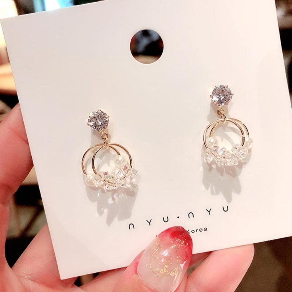 Bông Tai Đính Hạt Siêu Xinh KR 290