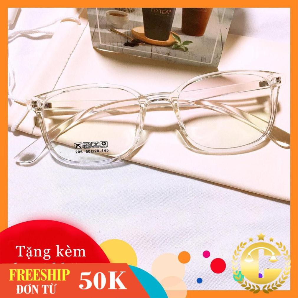Gọng kính cận 206-gọng kính giả cận thời trang nhận cắt mắt cận viễn loạn