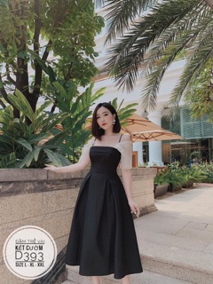 Bigsize Đầm trễ vai kết cườm D393