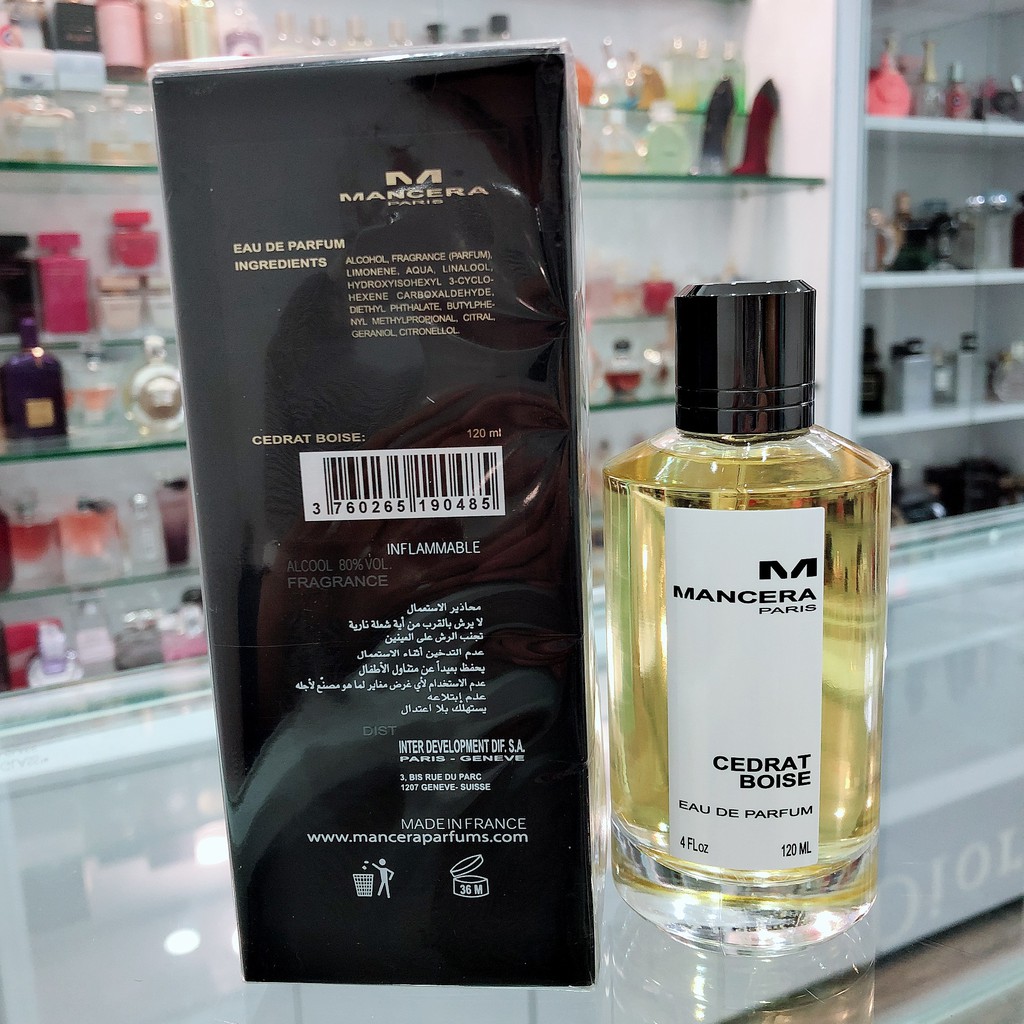 Nước hoa Nam Mancera Cedrat Boise EDP Fullbox 120ml chính hãng