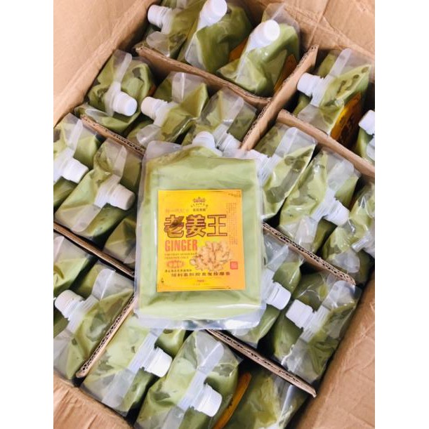 Túi xả gừng Nóng\ Lạnh- 1000g dưỡng ấm vùng đầu sạch gầu lưu thông khí huyết