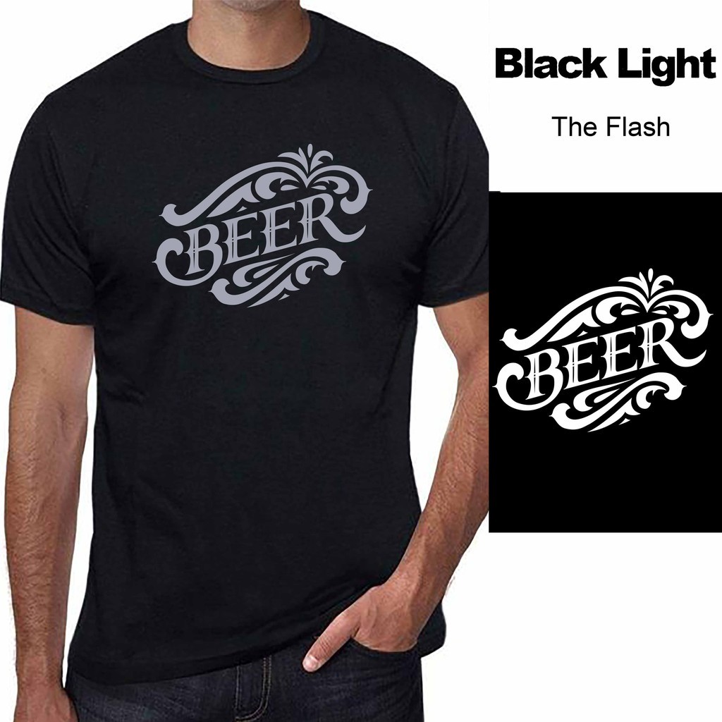 Áo Thun Nam Phản Quang Cực Chất - Hoa Văn BEER - Có Bigsize
