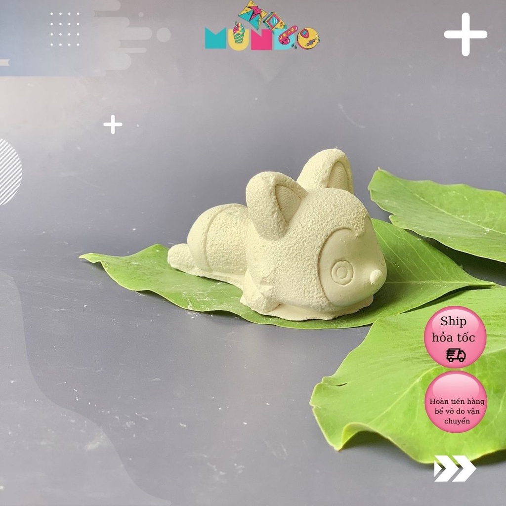 Tượng Tô Màu Cao Cấp Chọn Mẫu SIZE M Pinkfong, Tượng Thạch Cao MUNDO