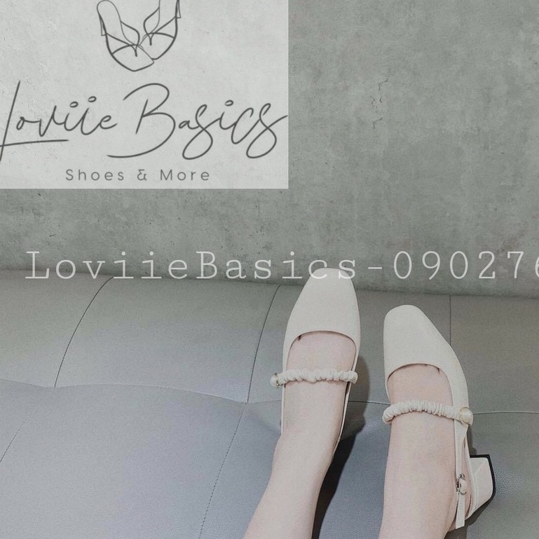 SỤC NỮ LOVIIE BASICS - GIÀY THỜI TRANG BÍT MŨI GÓT VUÔNG 3 PHÂN - GIÀY MŨI NHỌN ĐÍNH NGỌC G211125