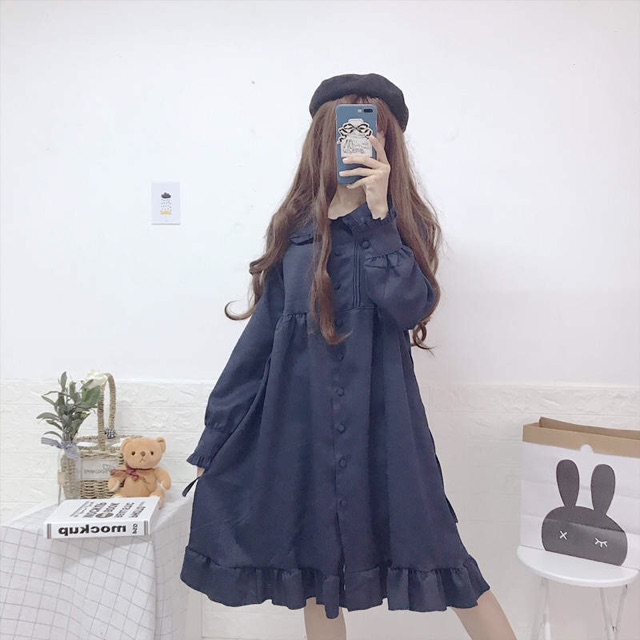 [CÓ SẴN] Váy / Đầm Lolita Nhật Bản Cổ Nấm Ulzzang(có ảnh thật+video) | BigBuy360 - bigbuy360.vn