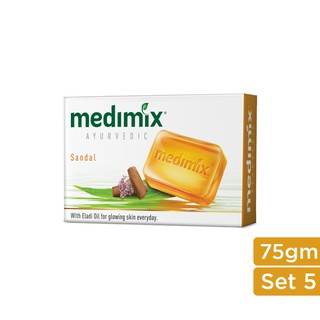 Set 5 Xà Phòng Medimix Đàn Hương Sáng Da 75gm