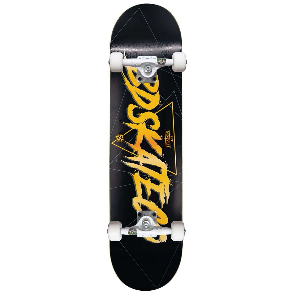 Ván Trượt Skateboard Thể Thao Cao Cấp Châu Âu- BDSKATECO SCRIP LOGO BLACK CUSTOM COMPLETE 8.0