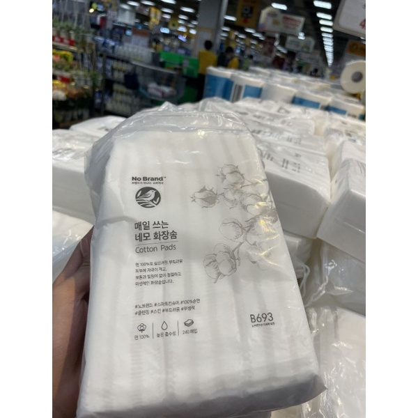 bông tẩy trang nobrand emart