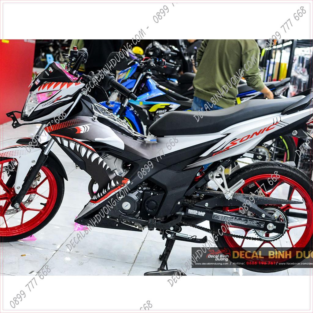 Decal Xe Máy - Tem Trùm Sonic Cá Mập Chất Nhất