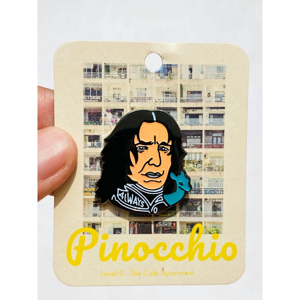 Pin cài Snape - Huy hiệu kim loại Pinocchio Saigon