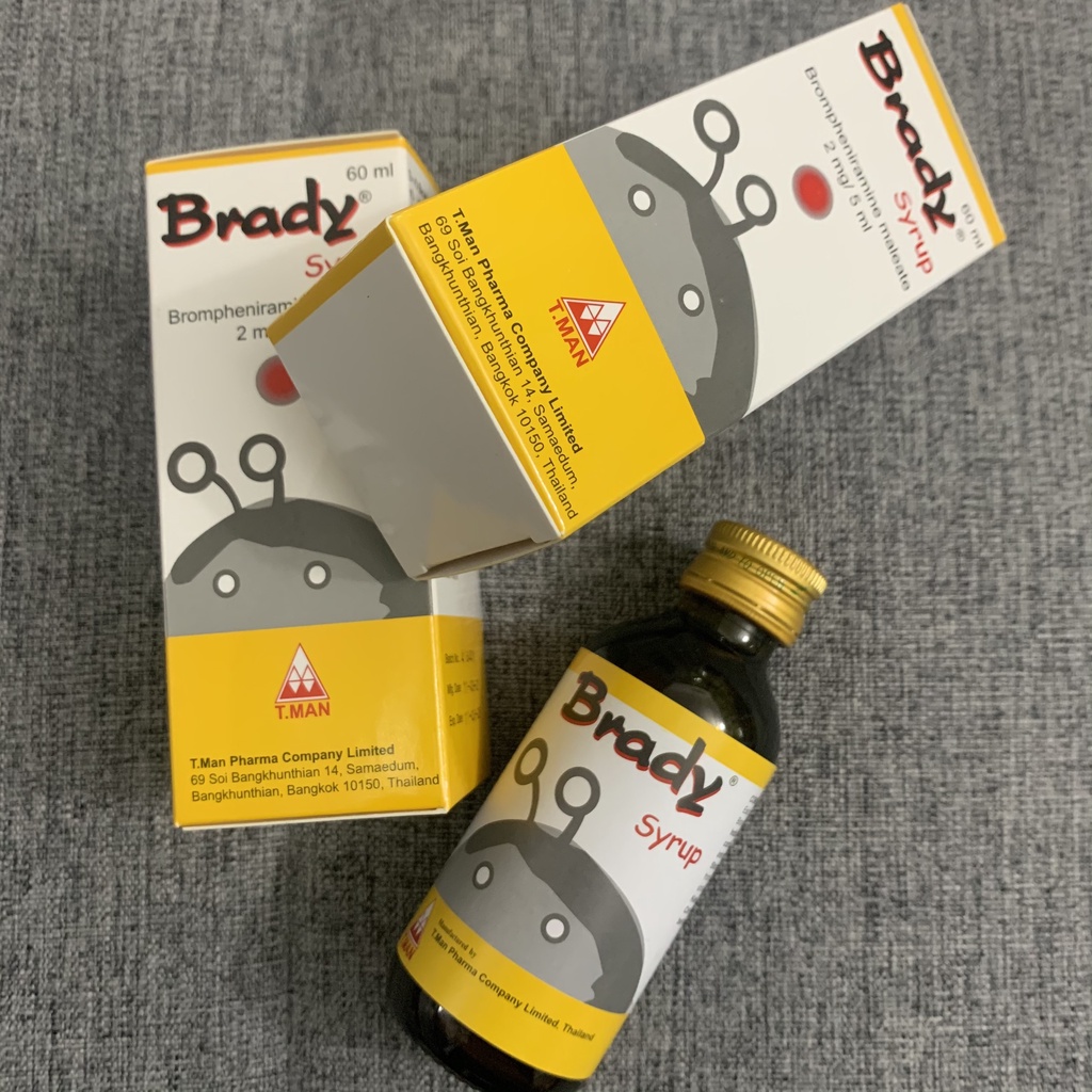 Siro Brady giảm ho cảm cúm sổ mũi cho bé