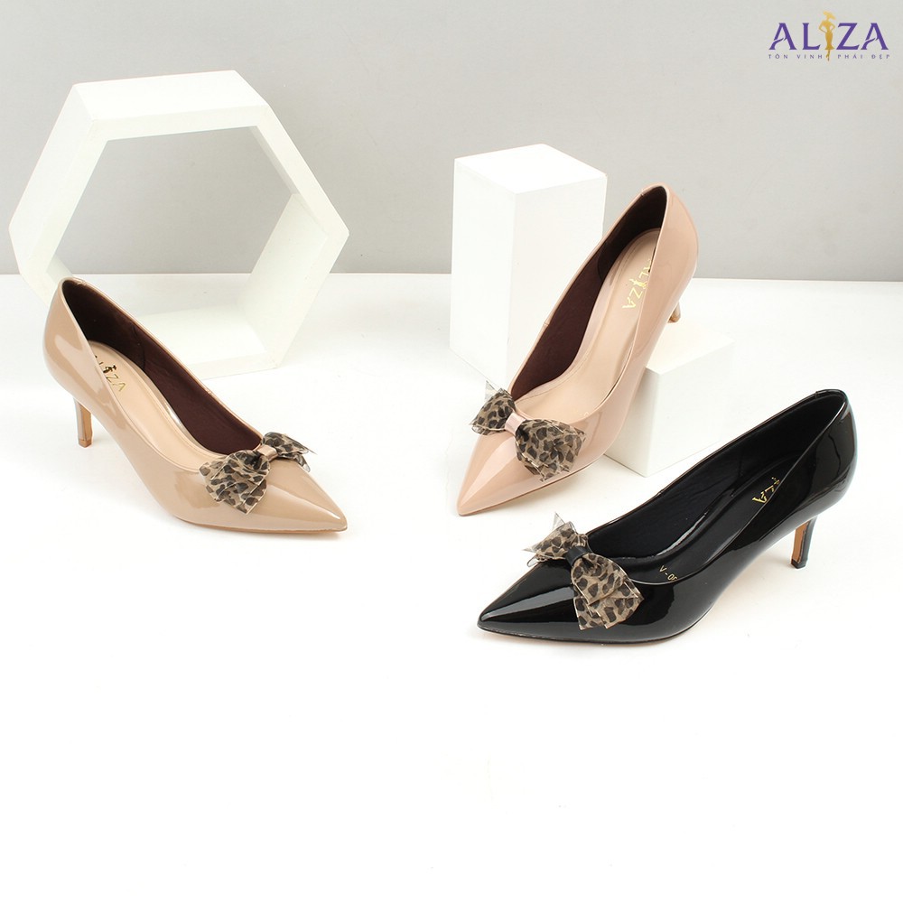 Aliza - Giày công sở gót nhọn đính nơ V85