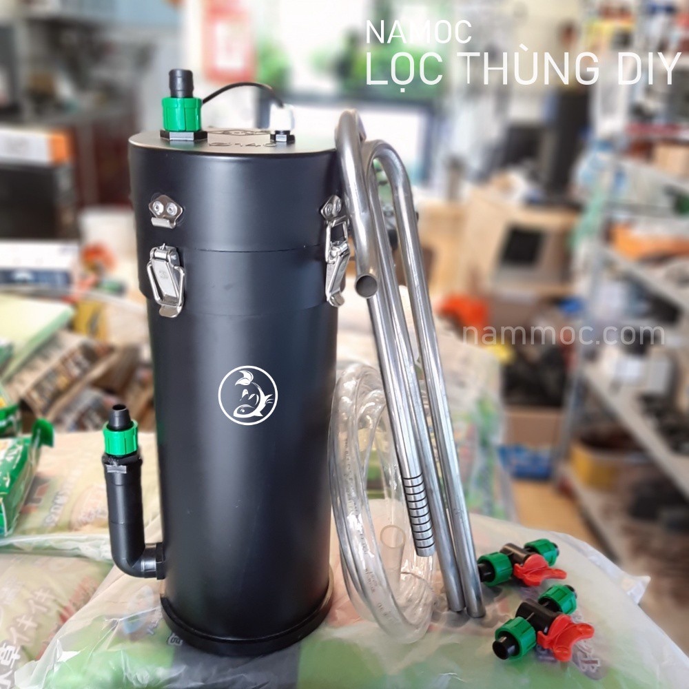 Lọc DIY NAMOC Fi140 | 18W~1200L/H - Full Phụ Kiện & Vật Liệu Lọc | Lọc Thùng Chế Cho Bể Cá Cảnh, Thuỷ Sinh