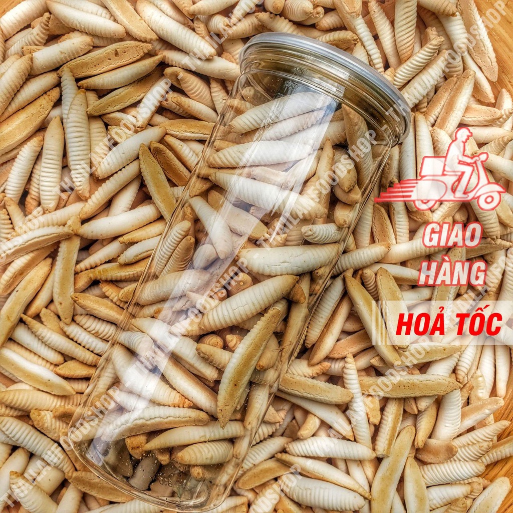 Bánh Men Tăm Vị Truyền Thống Lon 300Gram (Bánh Đuông Dừa/ Bánh Con Sâu/ Bánh Con Sùng)