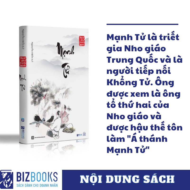 Sách - Mạnh Tử - Nguyễn Hiến Lê (Tuyển Tập Bách Gia Tranh Minh) | BigBuy360 - bigbuy360.vn