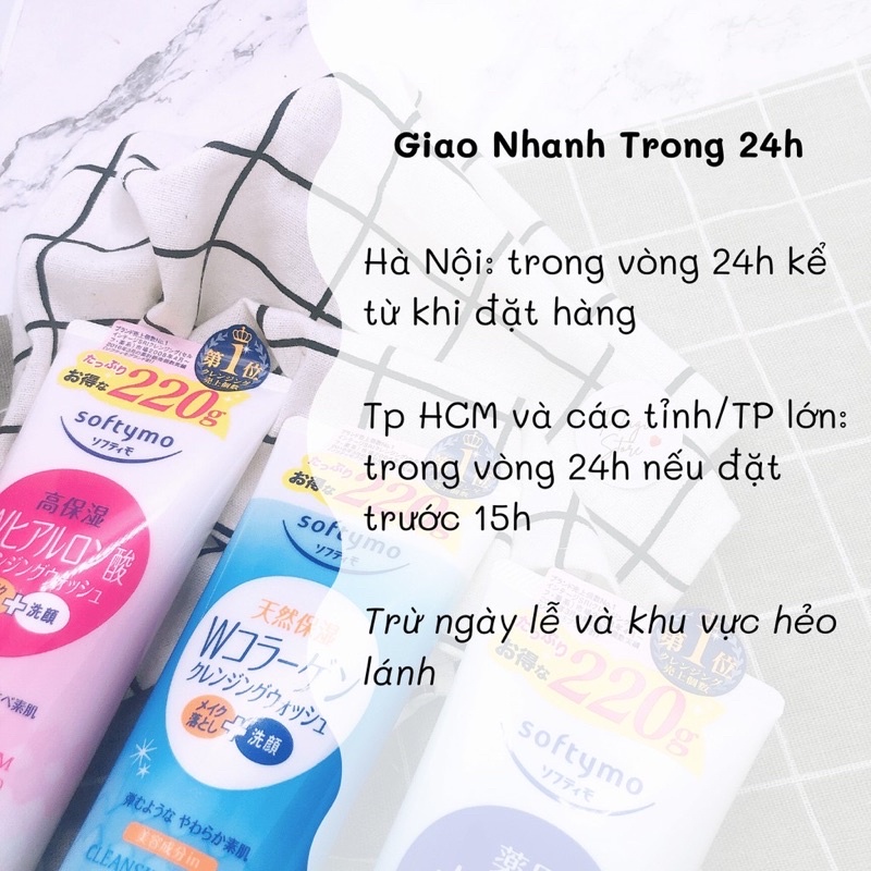 Sữa rửa mặt Kose Softymo Cleansing Foam Nhật Bản 220G