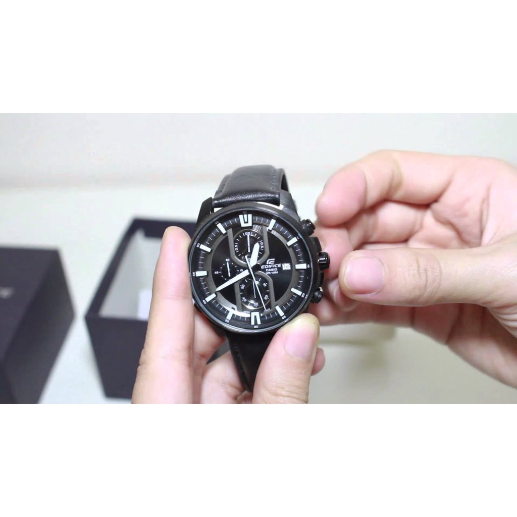 Đồng Hồ Nam Casio Edifice EFR-533BK-1AVUDF Dây Kim Loại - Nền Mặt Đen Nam Tính