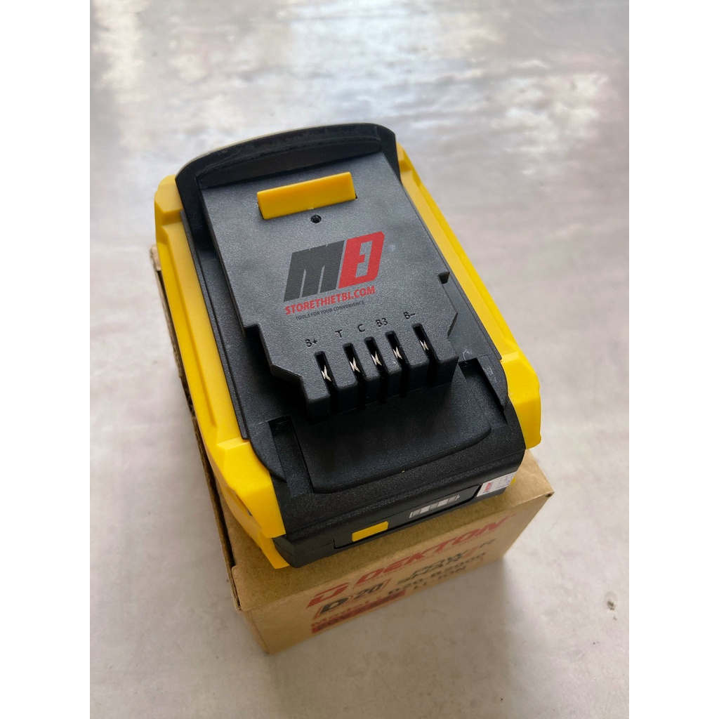 Pin 2ah 21V chân pin Dewalt cho các máy D20 từ Dekton D20-B2000