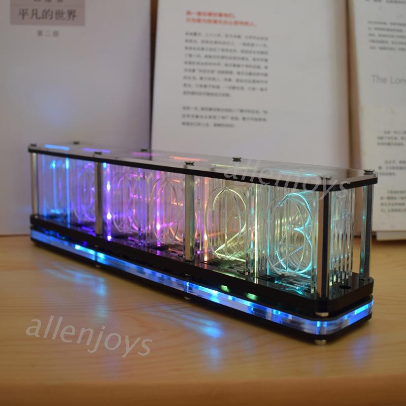Đồng hồ đèn LED nhiều màu trang trí nội thất nhà cửa