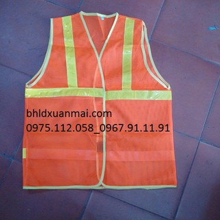 Áo ghi lê lưới công nhân - may phản quang