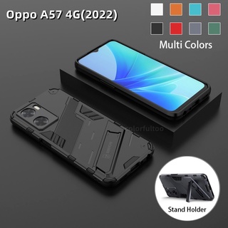 Ốp Điện Thoại Cứng Kiểu Giáp Chống Sốc Kèm Giá Đỡ Bảo Vệ Camera Cho Oppo A57 4G A 57 2022 A53 A33 A74 4G 5G OppoA57
