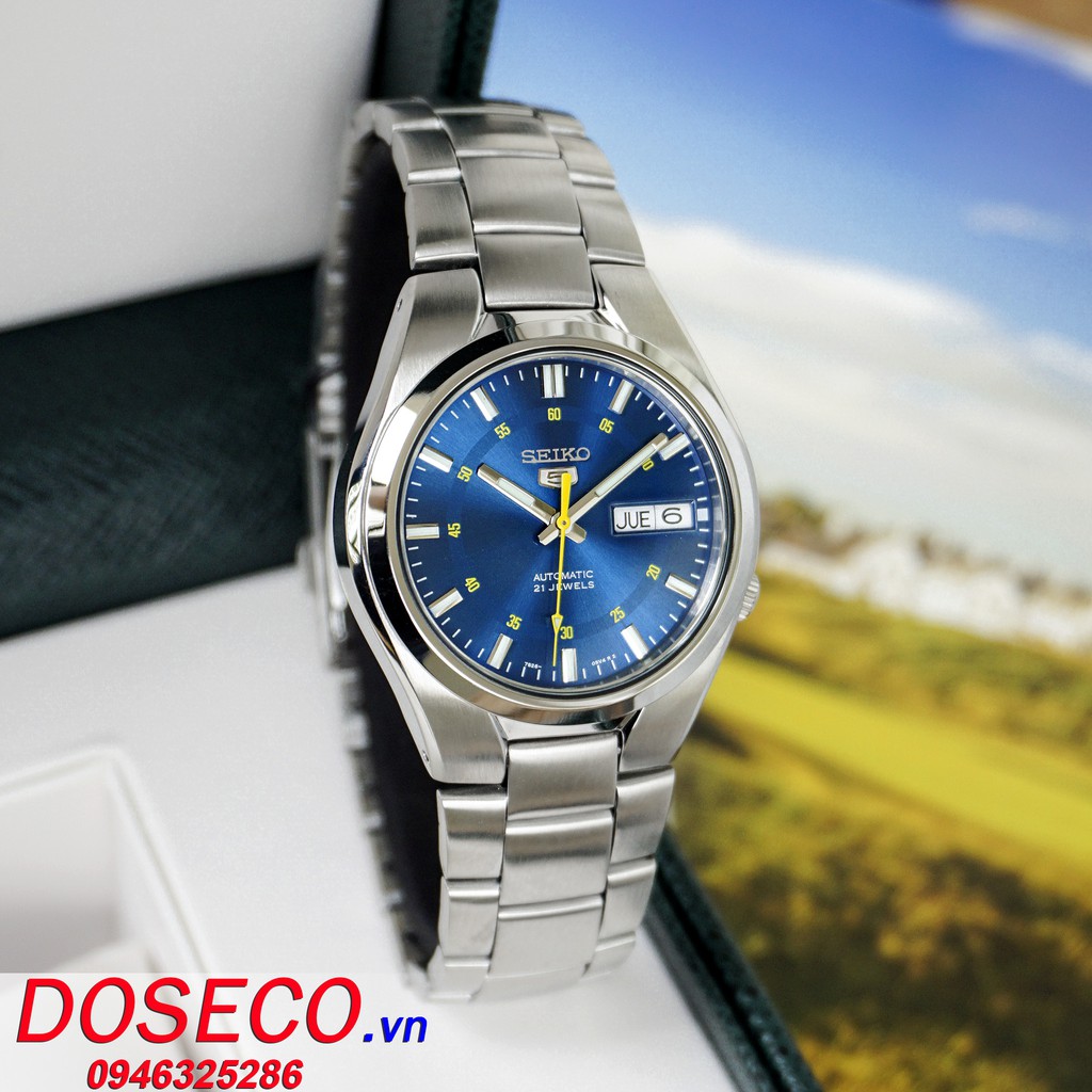 Đồng Hồ Nam Chính Hãng Seiko 5 Cơ Automatic SNK615K1 Dây Kim Loại Cao Cấp Kính Khoáng Cứng Chống Va Đập SK38
