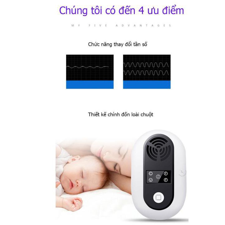 Máy đuổi chuột bằng sóng siêu âm phạm vi 100m - King Of Prussia