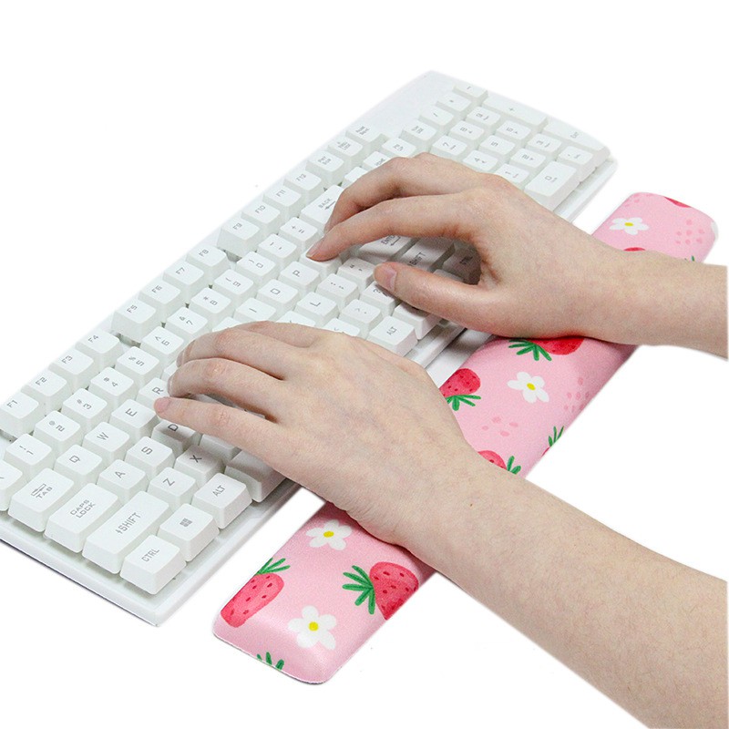 [Nhiều Mẫu] Kê Tay Bàn Phím Họa Tiết Dễ Thương Chống Chai Tay 40x6 cm