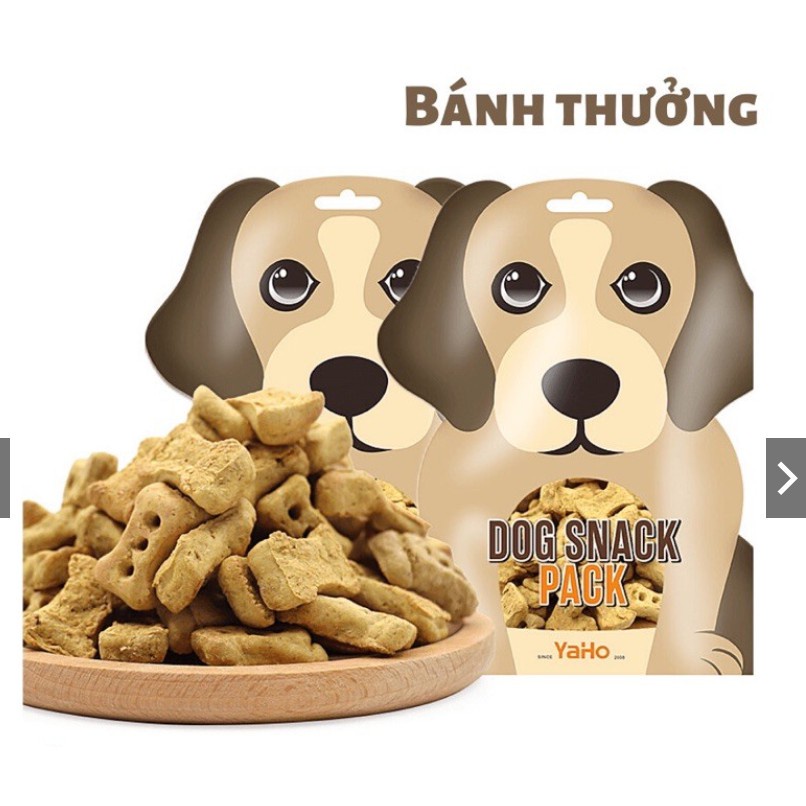 BÁNH QUY THƯỞNG CHO CHÓ THÚ CƯNG PET Yaho Dog Snack Pack Gói 250g Bổ sung dinh dưỡng cho Thú cưng